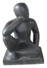 Product image 1 of the product “Sculpture of seated thinking Person, 40 cm ”